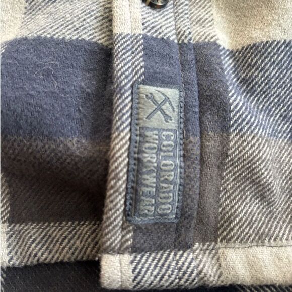 Colorado clothing Men's Blue Plaid Shirt - Picture 5 of 5